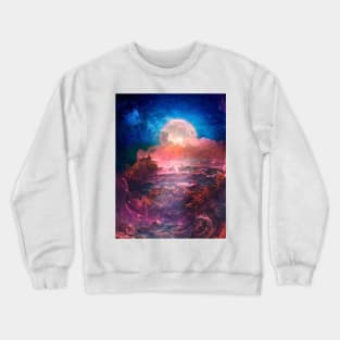 Moon over the Sea Crewneck Sweatshirt